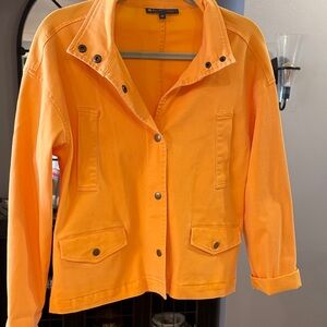 Stylish Light Pumpkin Orange Jean Jacket GREAT CONDITION!!